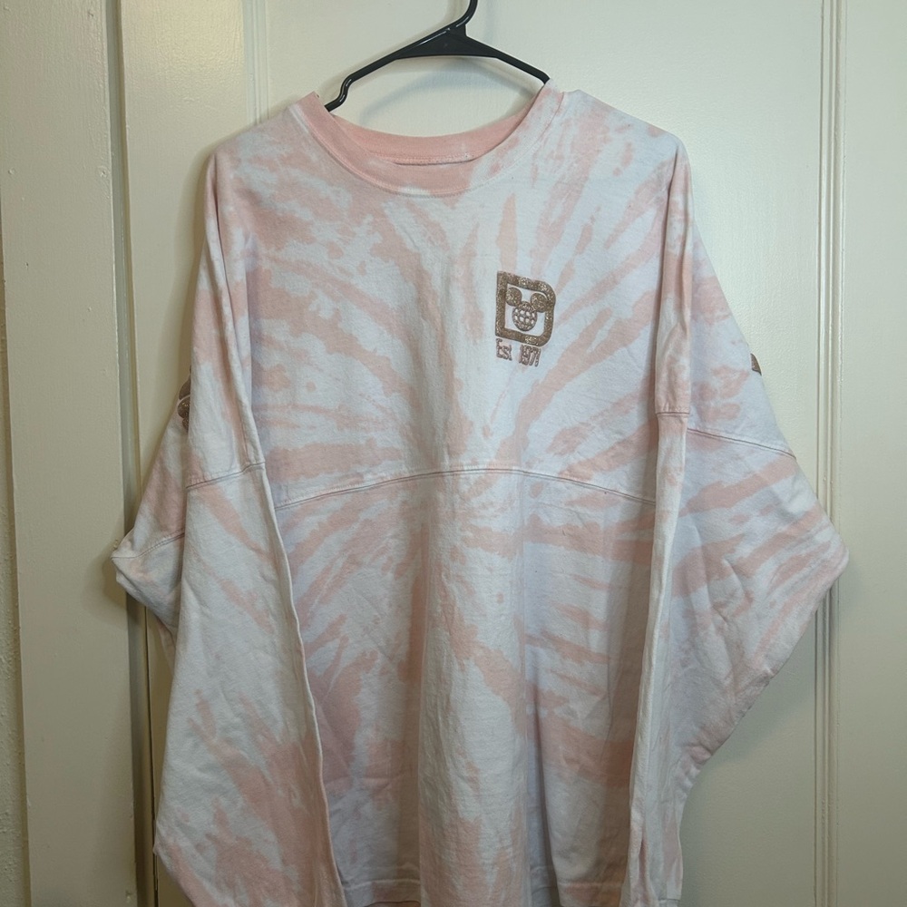 Disney World Pink Tie-Dye Long Sleeve
